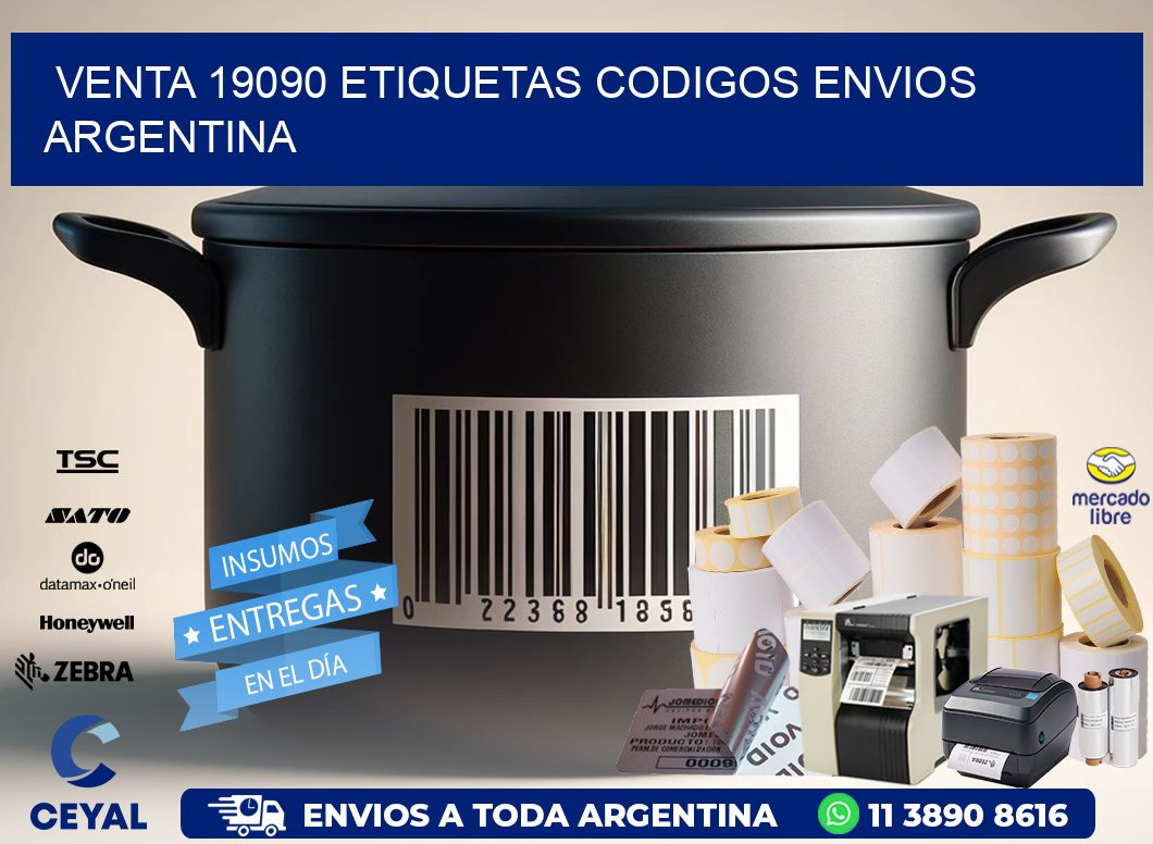 VENTA 19090 ETIQUETAS CODIGOS ENVIOS ARGENTINA