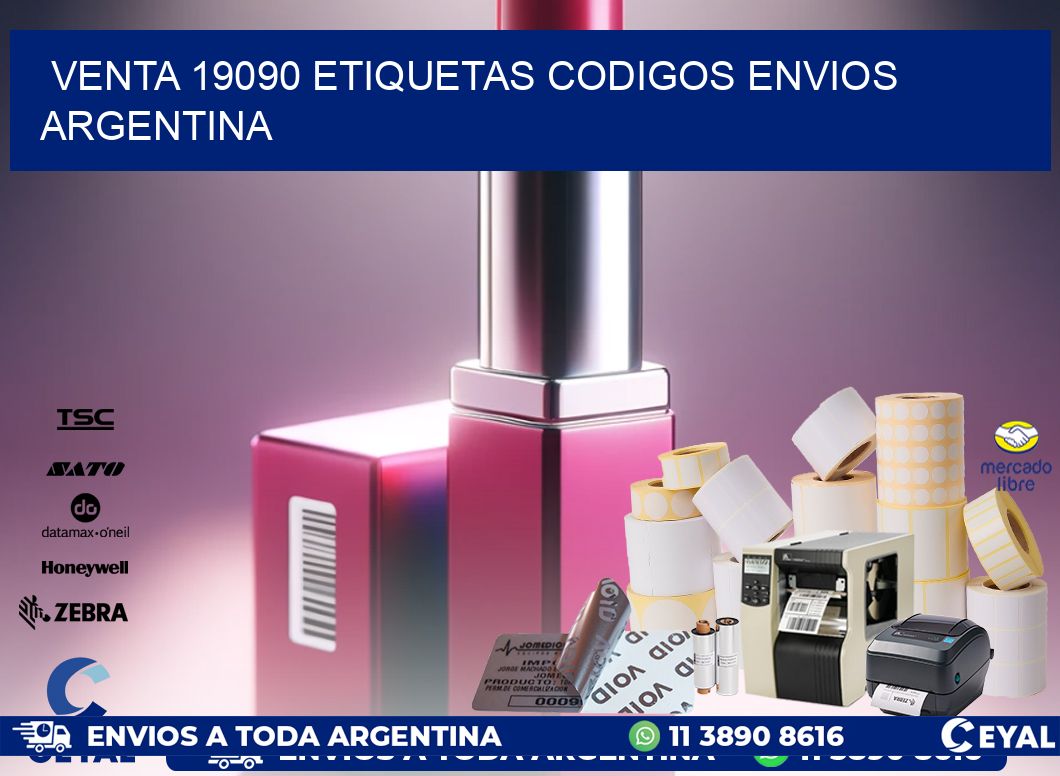 VENTA 19090 ETIQUETAS CODIGOS ENVIOS ARGENTINA