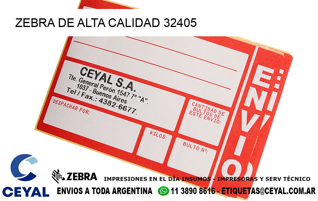 ZEBRA DE ALTA CALIDAD 32405