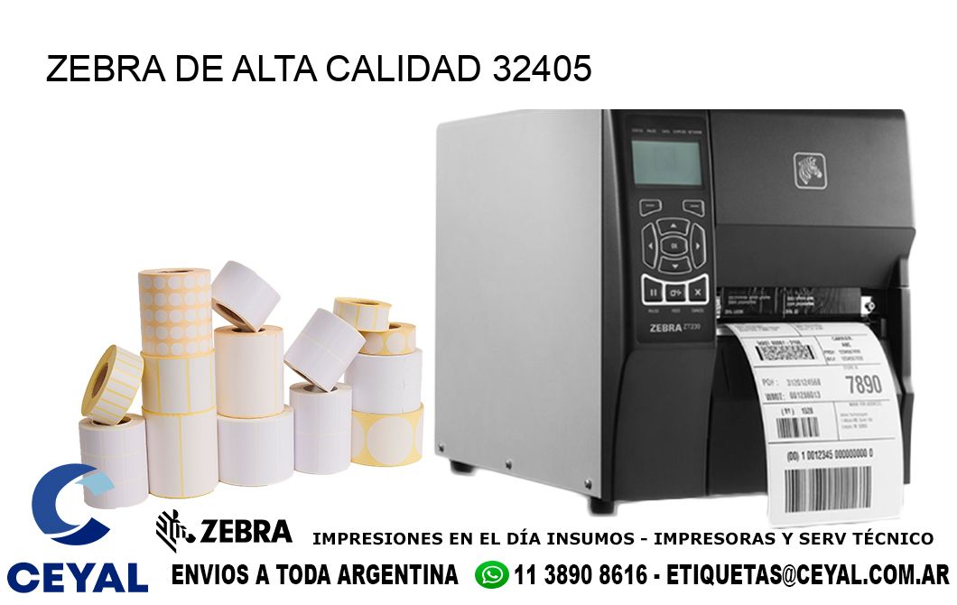 ZEBRA DE ALTA CALIDAD 32405