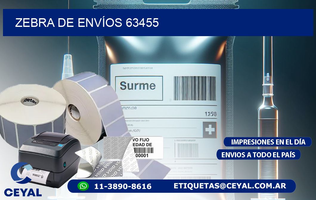 ZEBRA DE ENVÍOS 63455