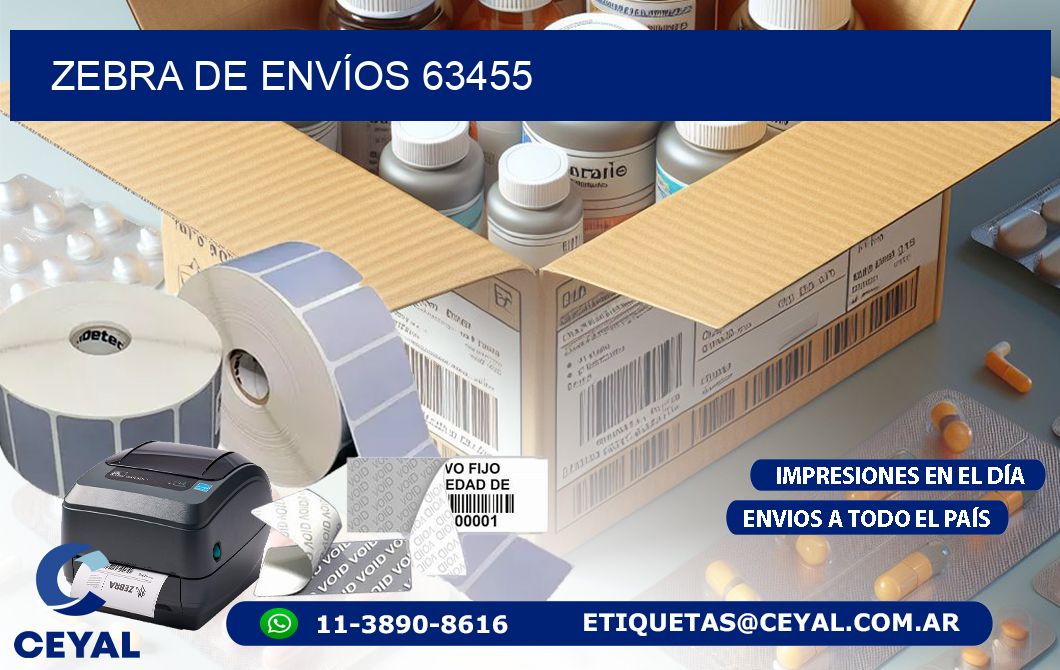 ZEBRA DE ENVÍOS 63455