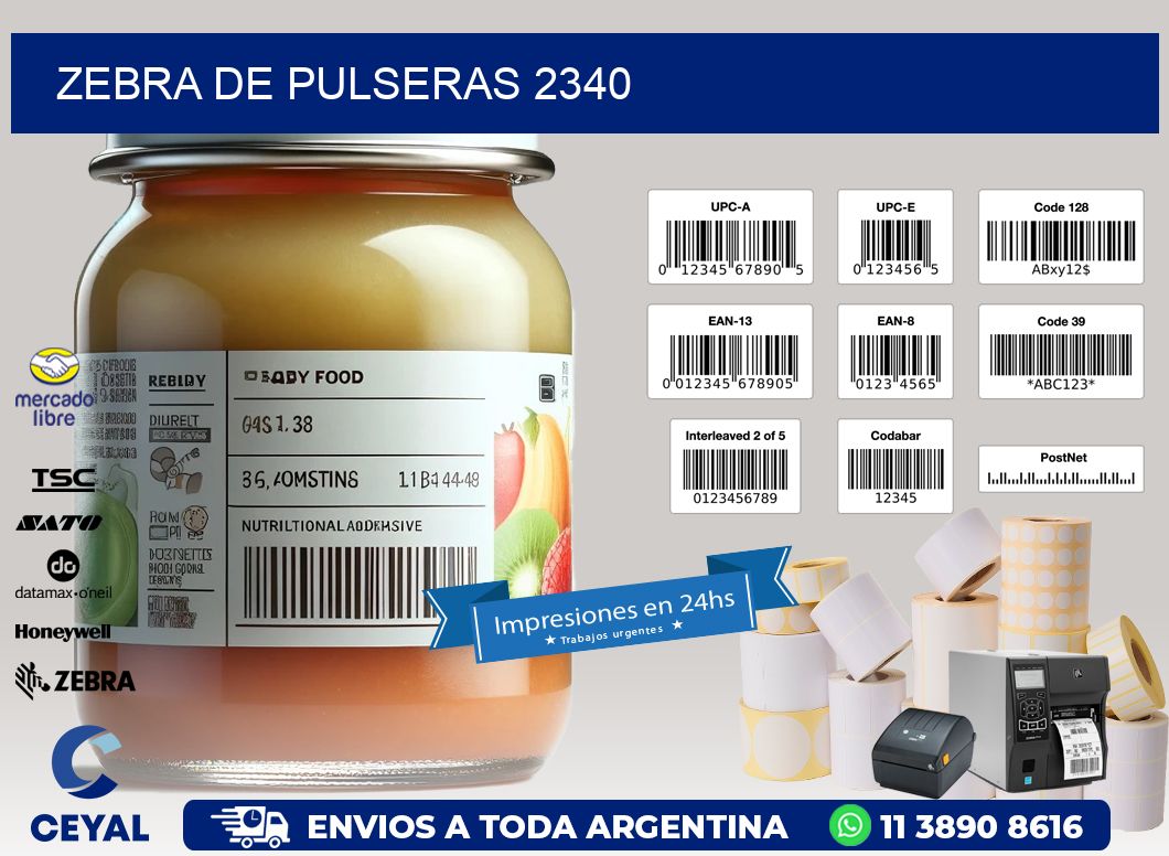ZEBRA DE PULSERAS 2340