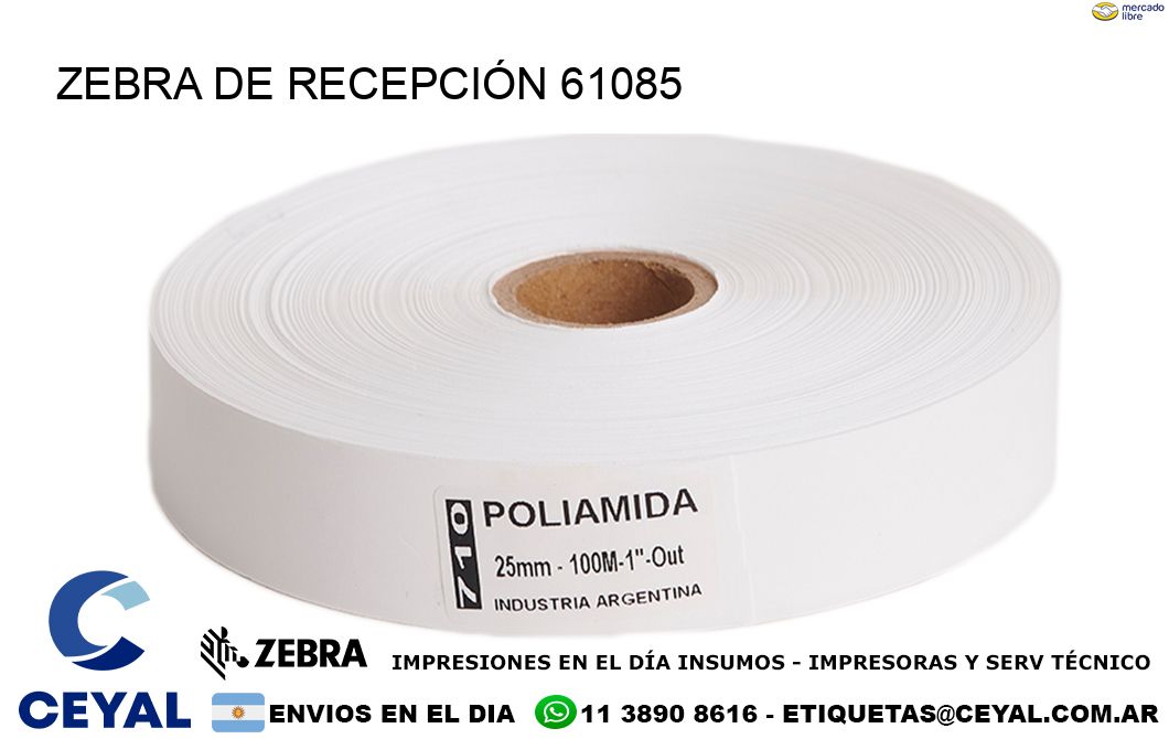 ZEBRA DE RECEPCIÓN 61085
