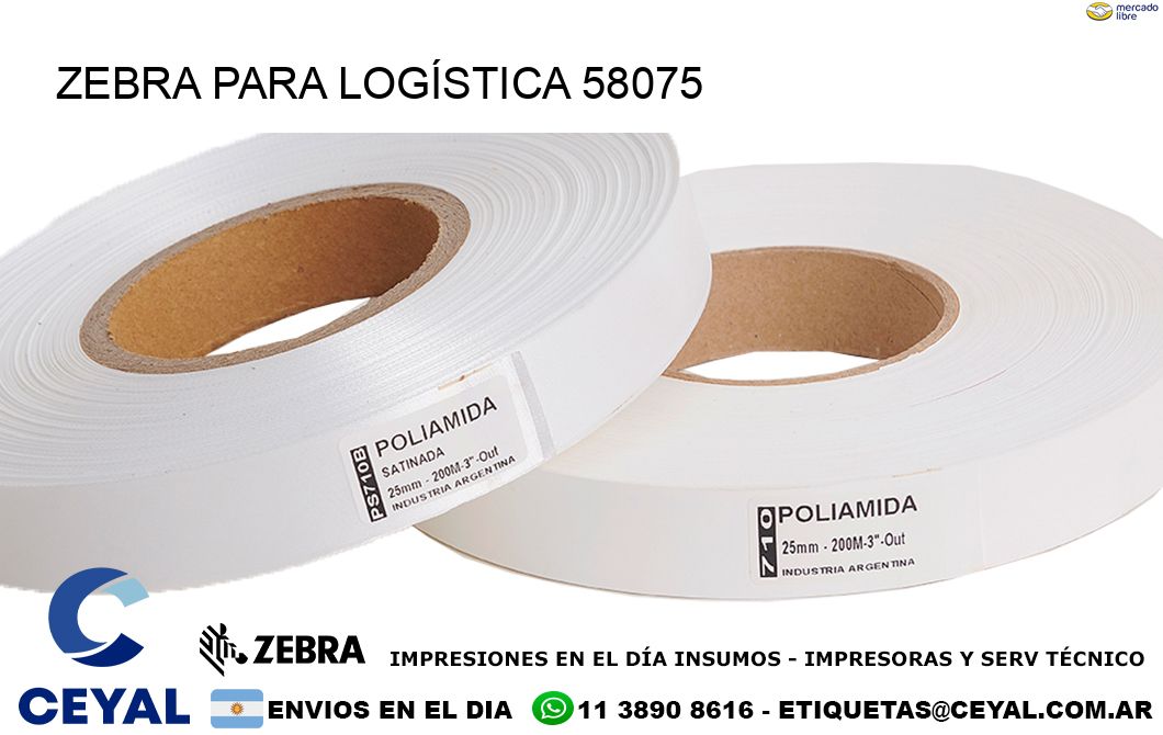 ZEBRA PARA LOGÍSTICA 58075
