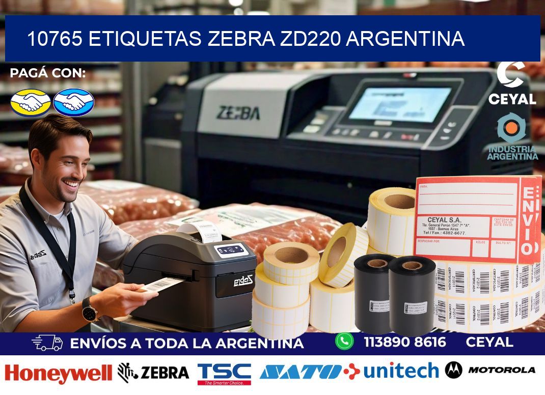 10765 etiquetas zebra zd220 argentina