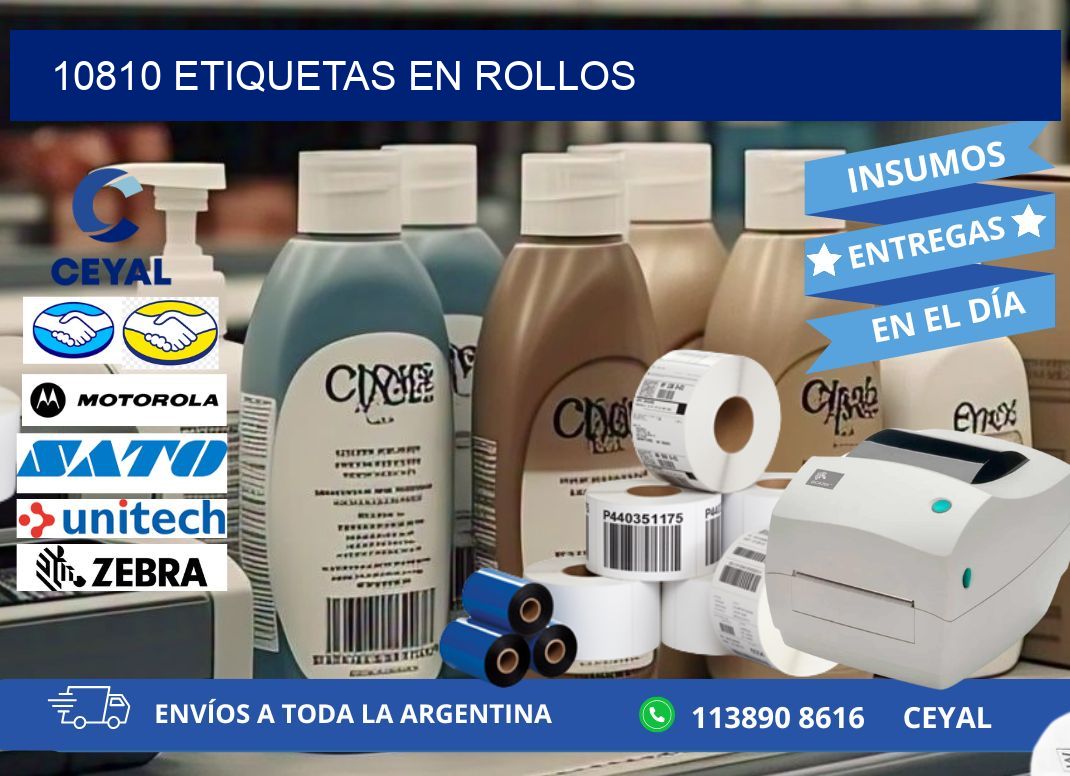 10810 ETIQUETAS EN ROLLOS