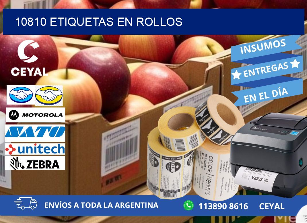 10810 ETIQUETAS EN ROLLOS