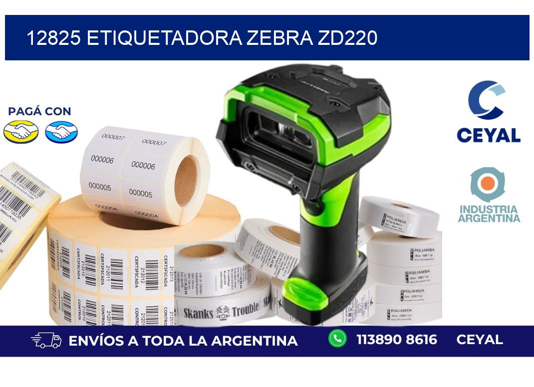 12825 ETIQUETADORA ZEBRA ZD220