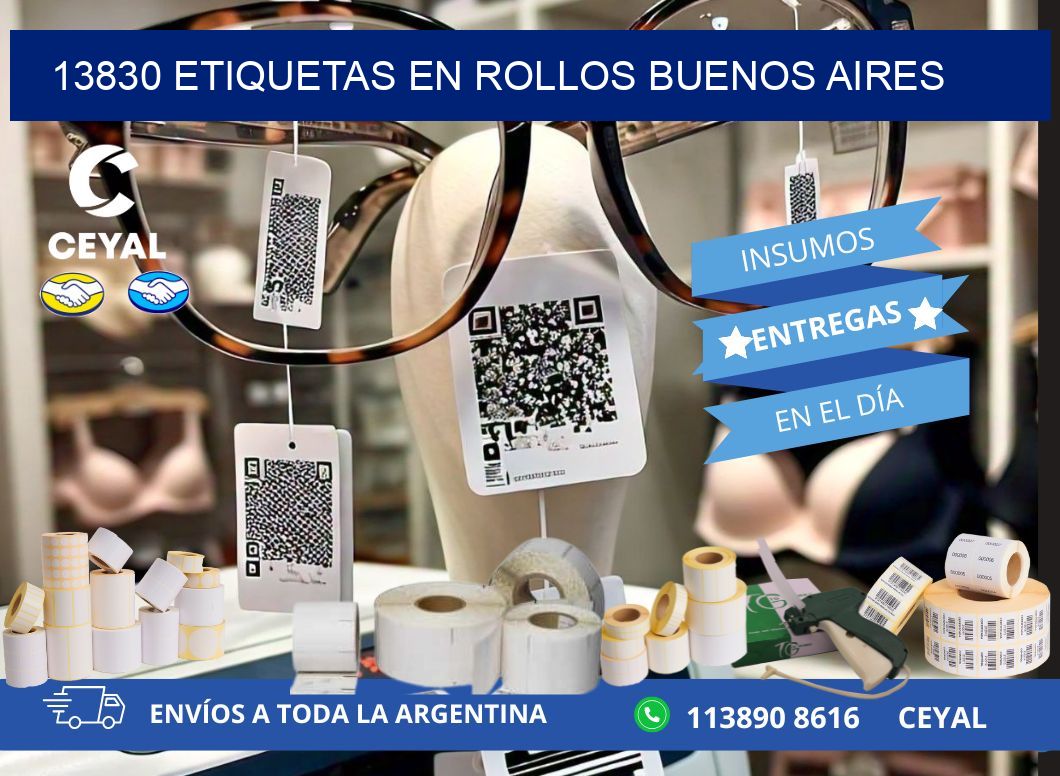 13830 ETIQUETAS EN ROLLOS BUENOS AIRES