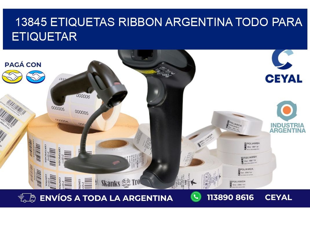 13845 etiquetas ribbon argentina TODO PARA ETIQUETAR