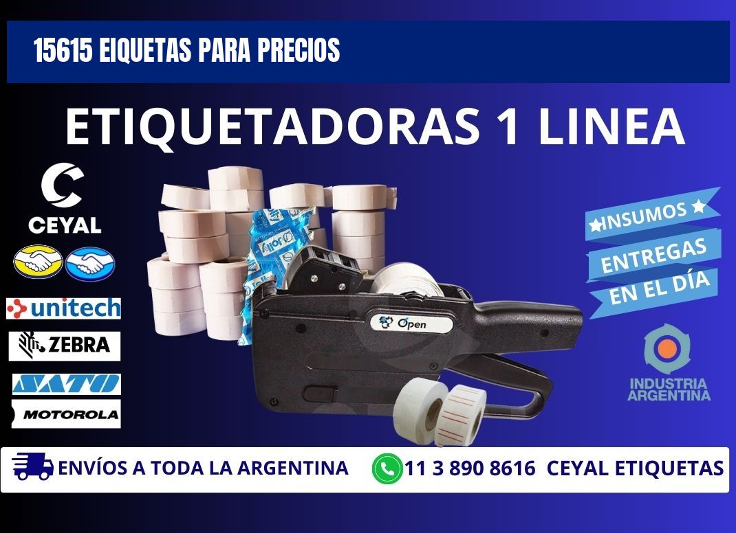 15615 EIQUETAS PARA PRECIOS