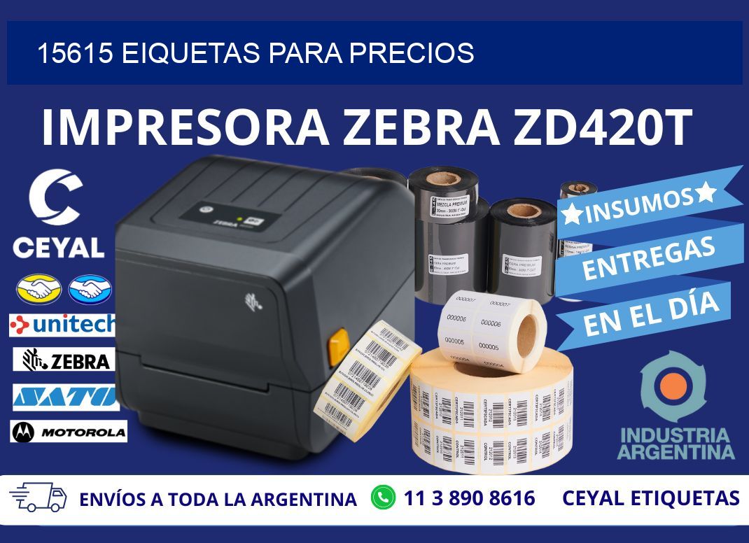 15615 EIQUETAS PARA PRECIOS