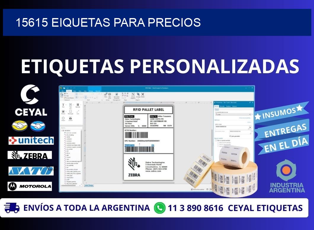15615 EIQUETAS PARA PRECIOS