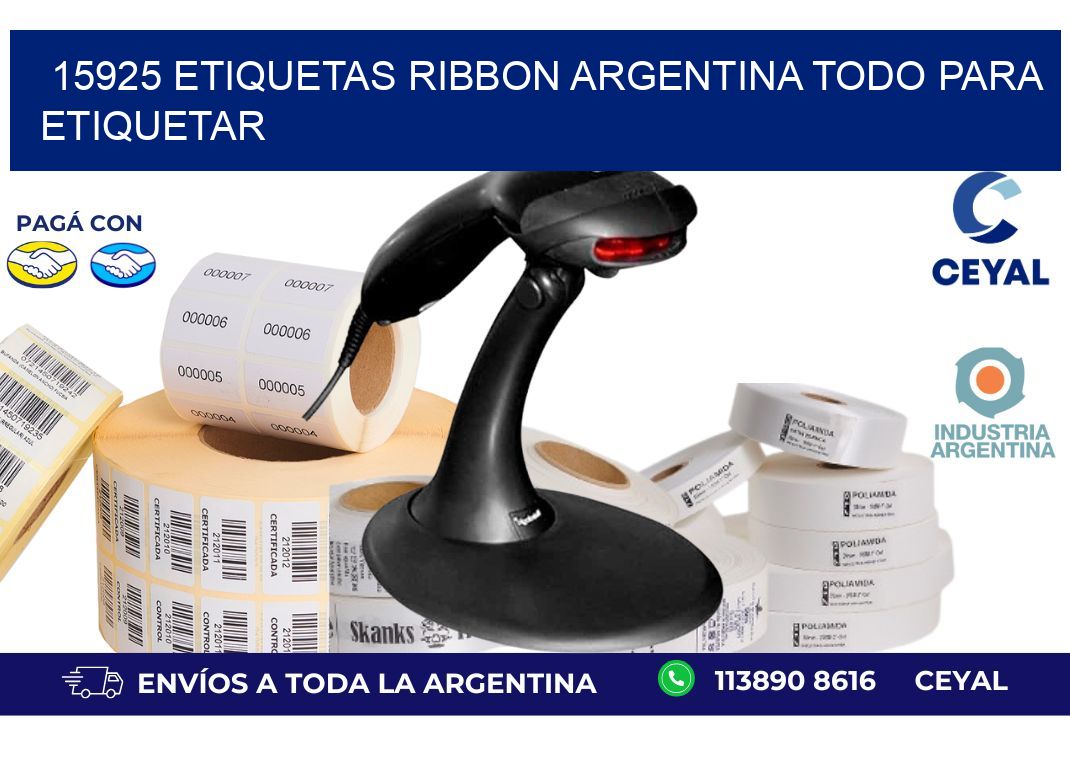 15925 etiquetas ribbon argentina TODO PARA ETIQUETAR
