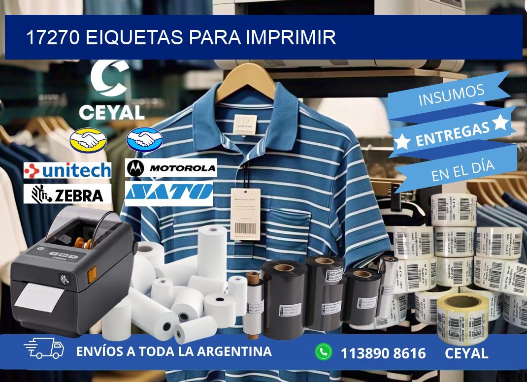 17270 EIQUETAS PARA IMPRIMIR