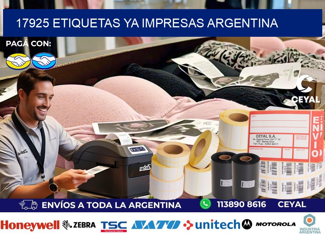 17925 ETIQUETAS YA IMPRESAS ARGENTINA