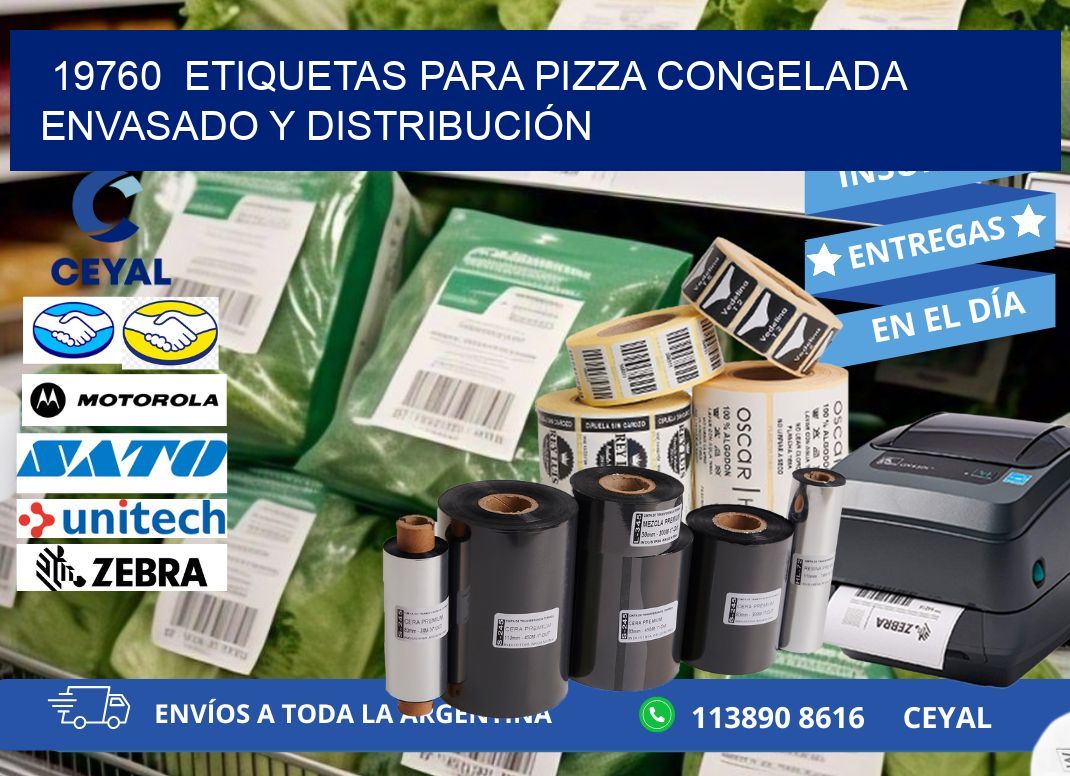19760 ETIQUETAS PARA PIZZA CONGELADA ENVASADO Y DISTRIBUCIÓN