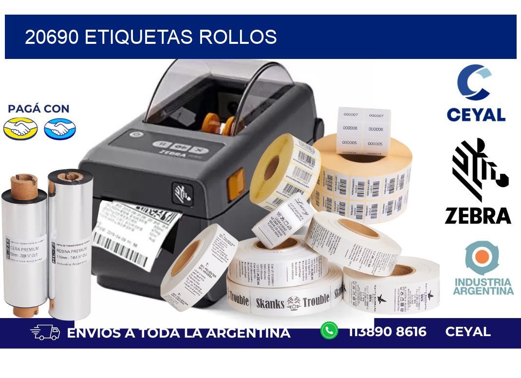 20690 ETIQUETAS ROLLOS