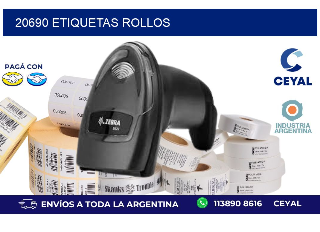 20690 ETIQUETAS ROLLOS