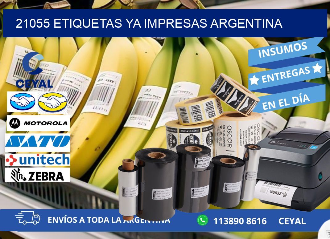 21055 ETIQUETAS YA IMPRESAS ARGENTINA