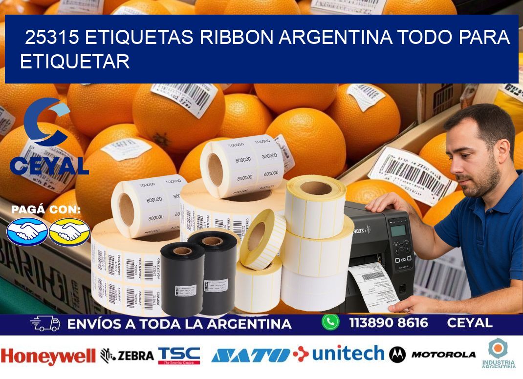 25315 etiquetas ribbon argentina TODO PARA ETIQUETAR