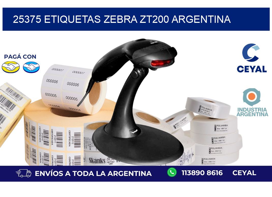 25375 etiquetas zebra zt200 argentina