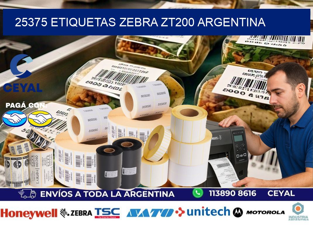 25375 etiquetas zebra zt200 argentina