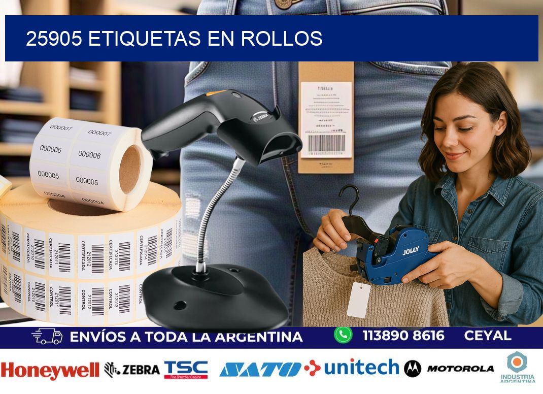 25905 ETIQUETAS EN ROLLOS