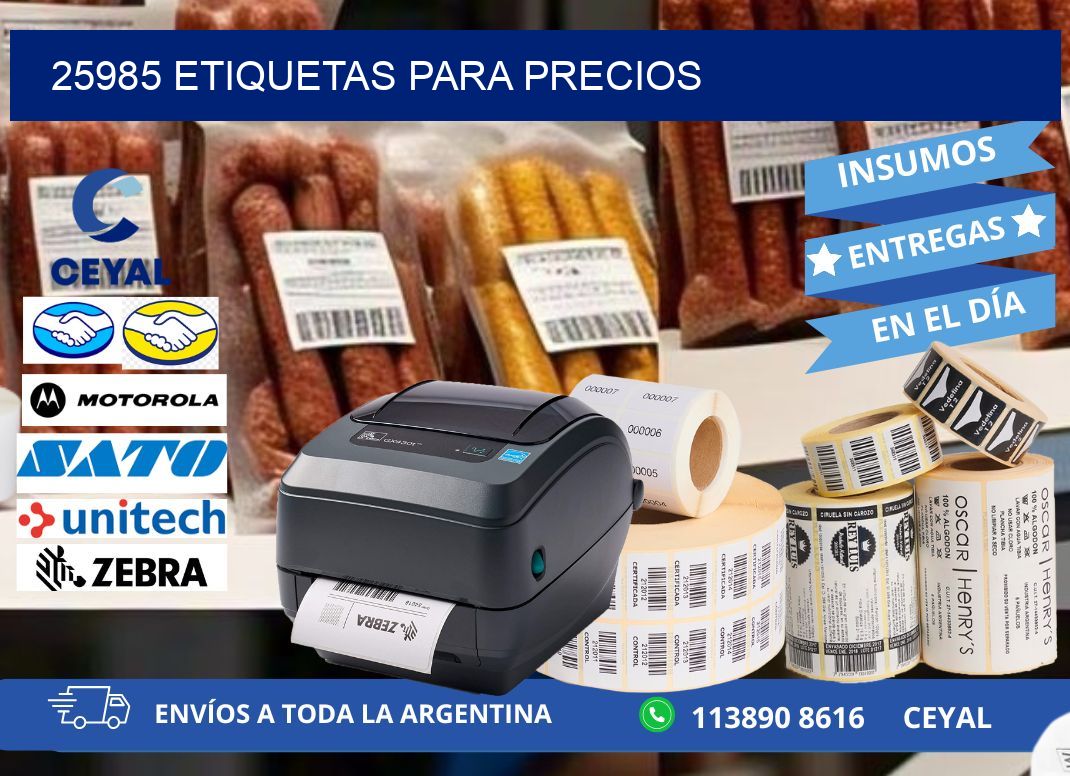 25985 ETIQUETAS PARA PRECIOS