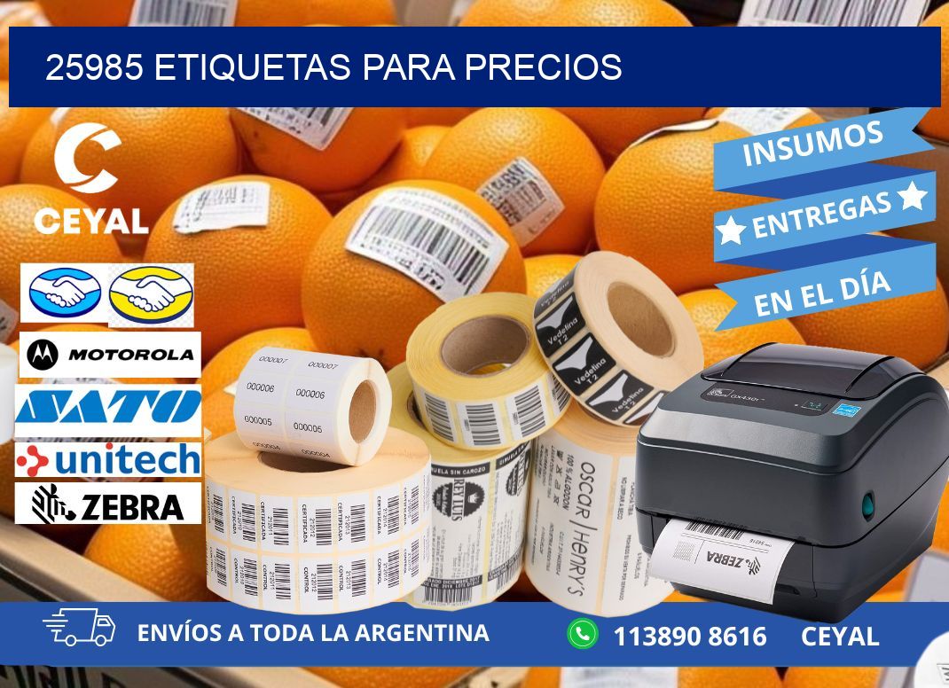 25985 ETIQUETAS PARA PRECIOS