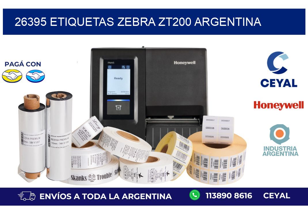 26395 etiquetas zebra zt200 argentina