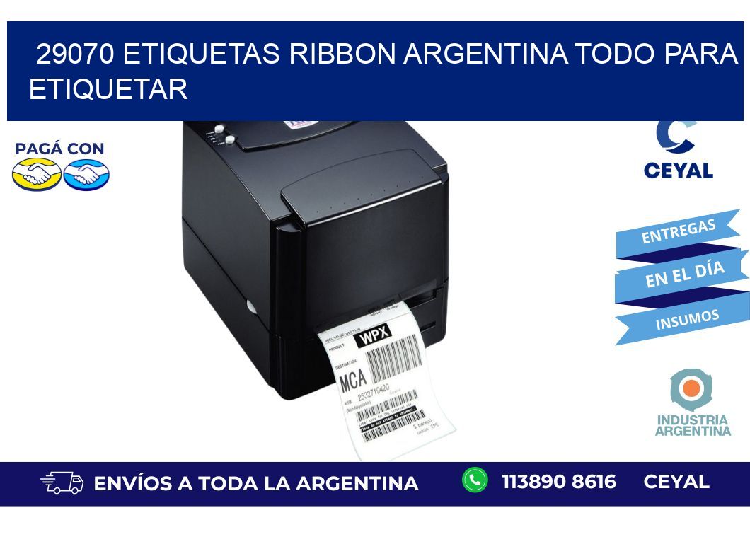 29070 etiquetas ribbon argentina TODO PARA ETIQUETAR