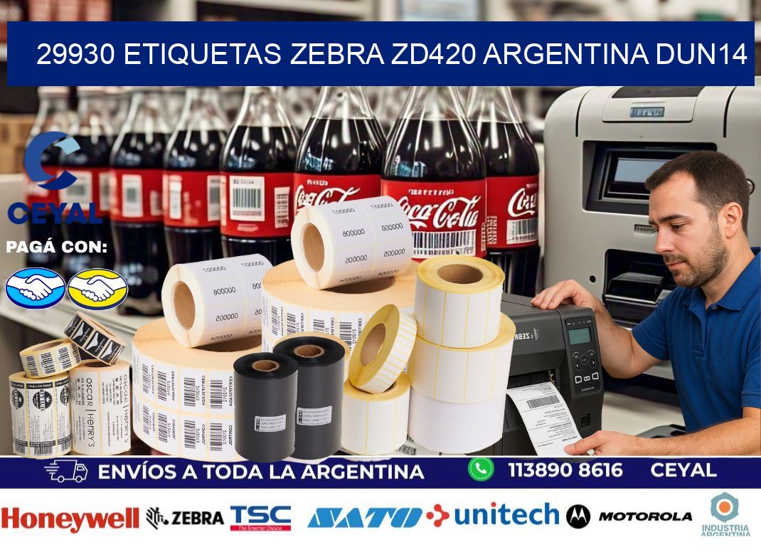 29930 etiquetas zebra zd420 argentina DUN14