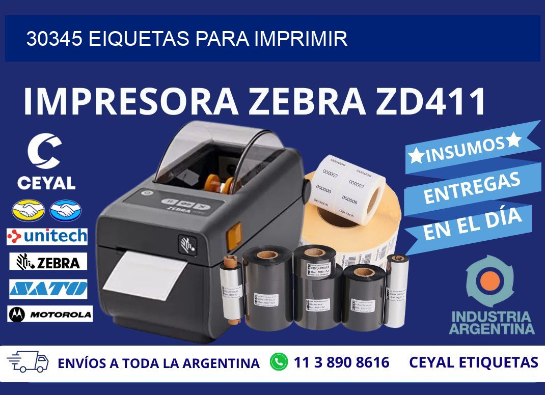 30345 EIQUETAS PARA IMPRIMIR