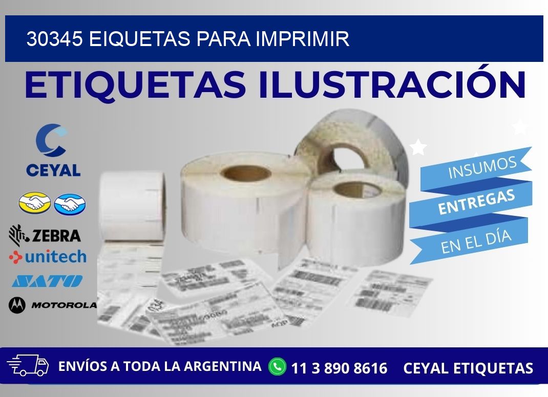 30345 EIQUETAS PARA IMPRIMIR