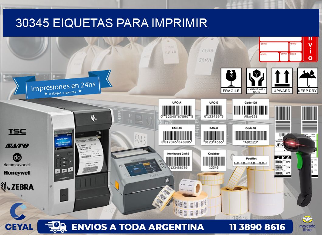 30345 EIQUETAS PARA IMPRIMIR