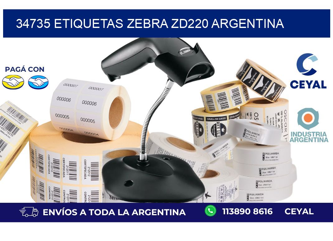 34735 etiquetas zebra zd220 argentina