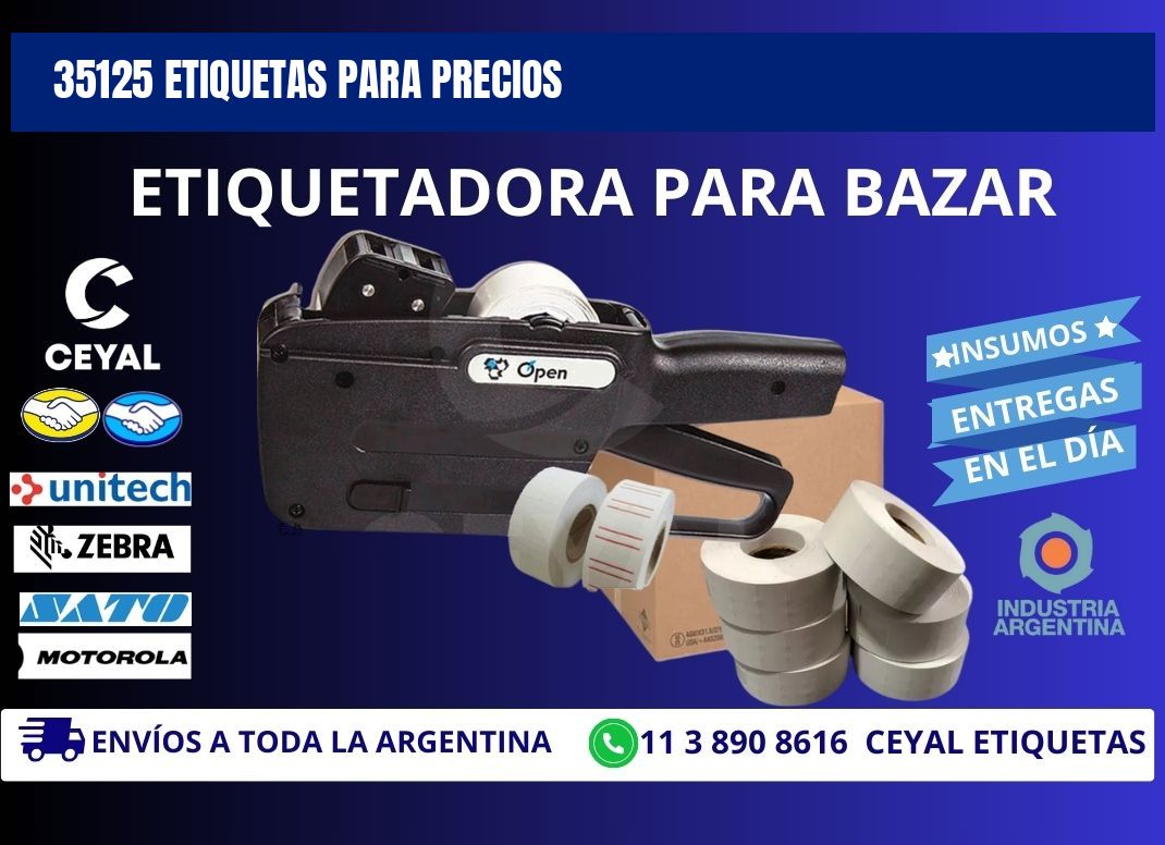 35125 ETIQUETAS PARA PRECIOS