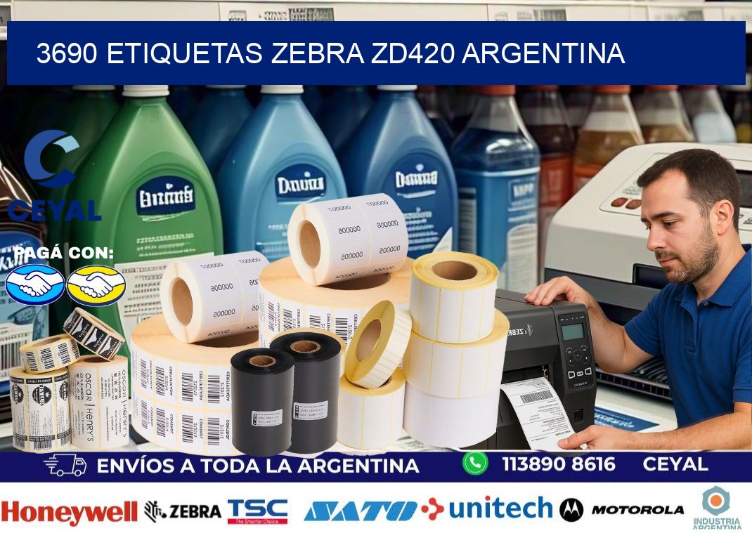 3690 etiquetas zebra zd420 argentina