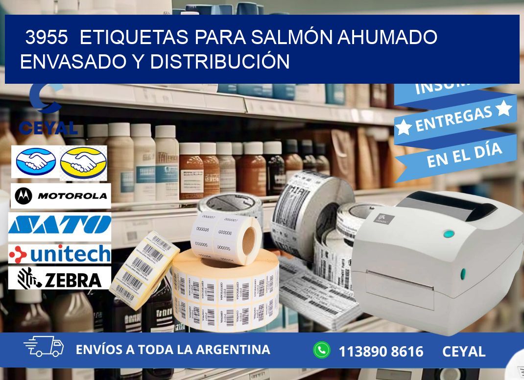 3955  ETIQUETAS PARA SALMÓN AHUMADO ENVASADO Y DISTRIBUCIÓN