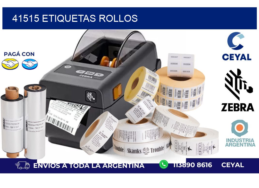 41515 ETIQUETAS ROLLOS