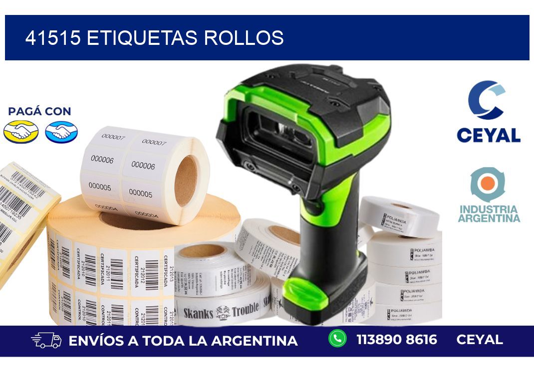 41515 ETIQUETAS ROLLOS
