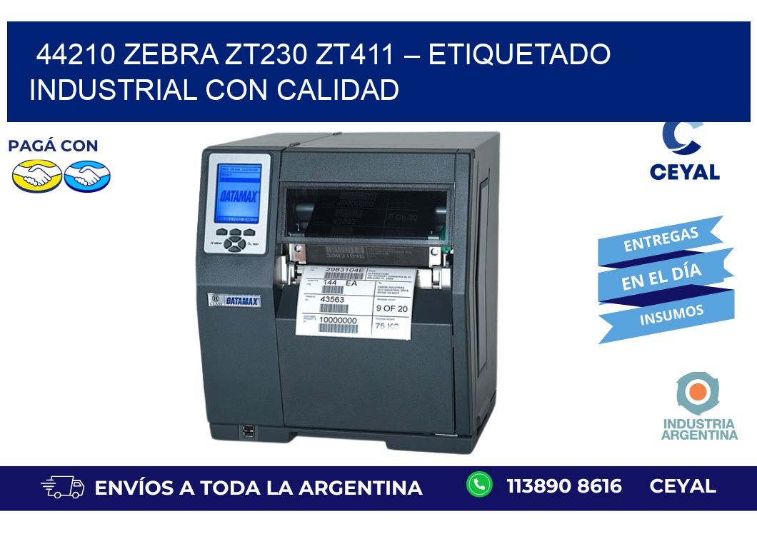 44210 Zebra ZT230 ZT411 – Etiquetado Industrial con Calidad