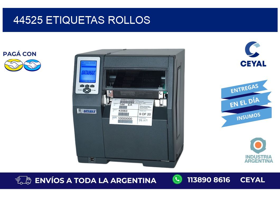 44525 ETIQUETAS ROLLOS