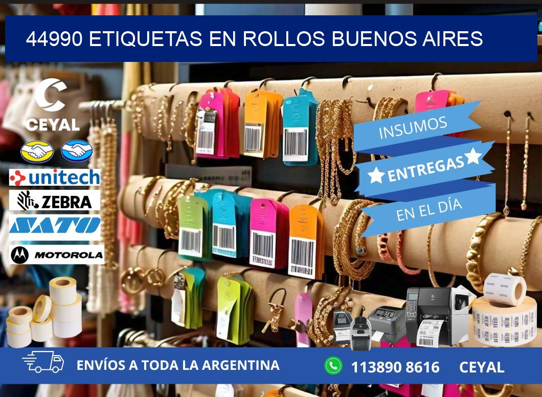 44990 ETIQUETAS EN ROLLOS BUENOS AIRES
