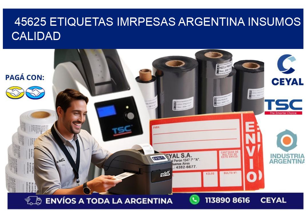 45625 etiquetas imrpesas argentina INSUMOS CALIDAD