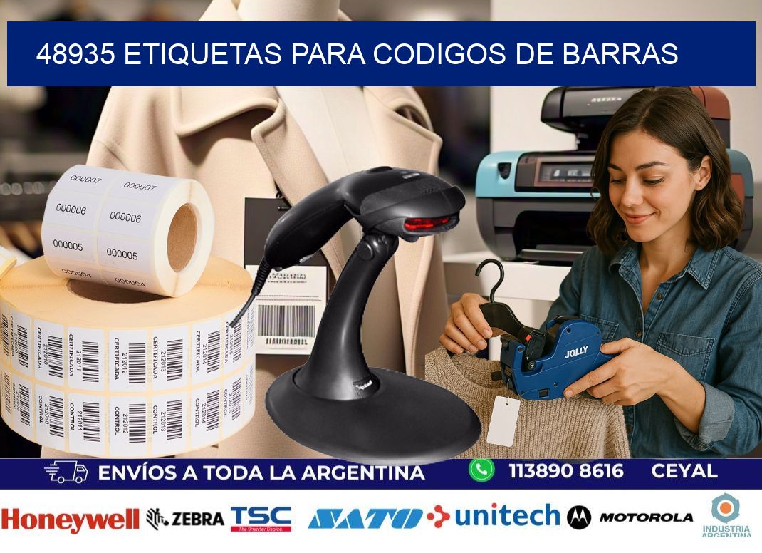 48935 ETIQUETAS PARA CODIGOS DE BARRAS