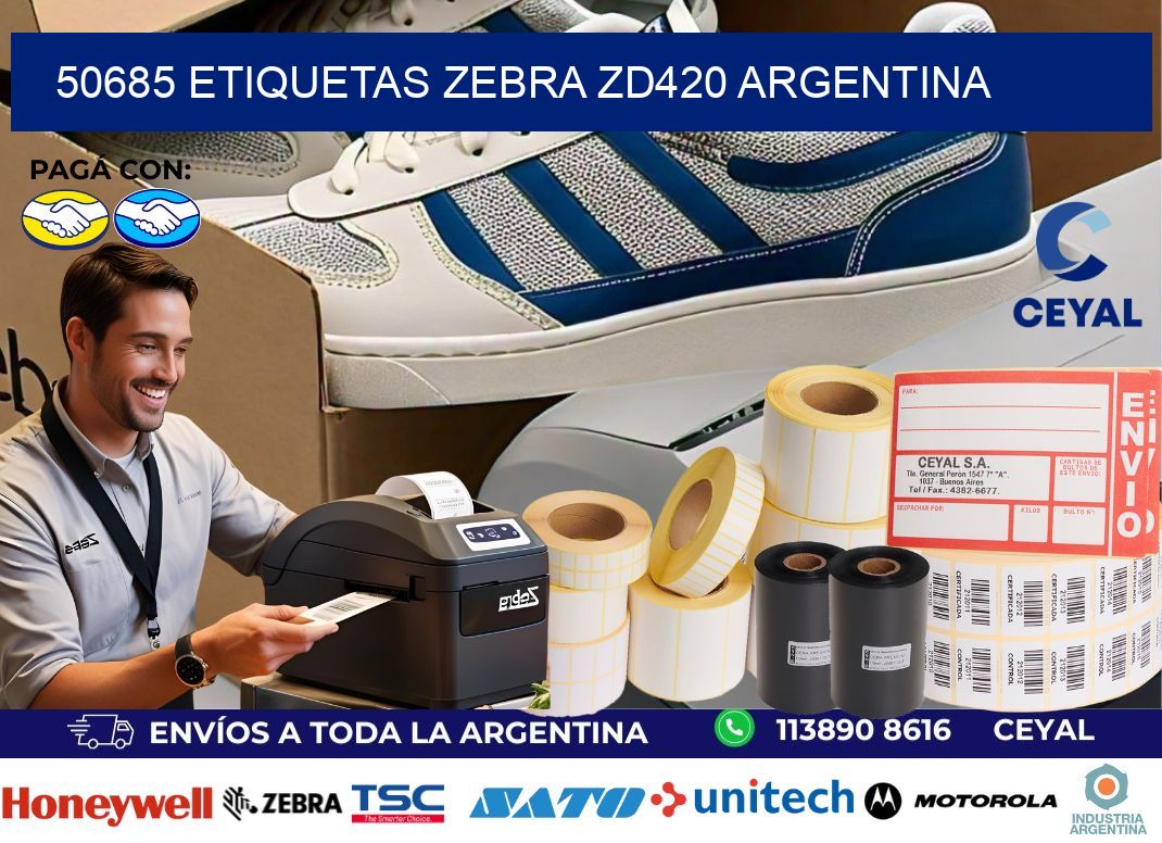 50685 etiquetas zebra zd420 argentina