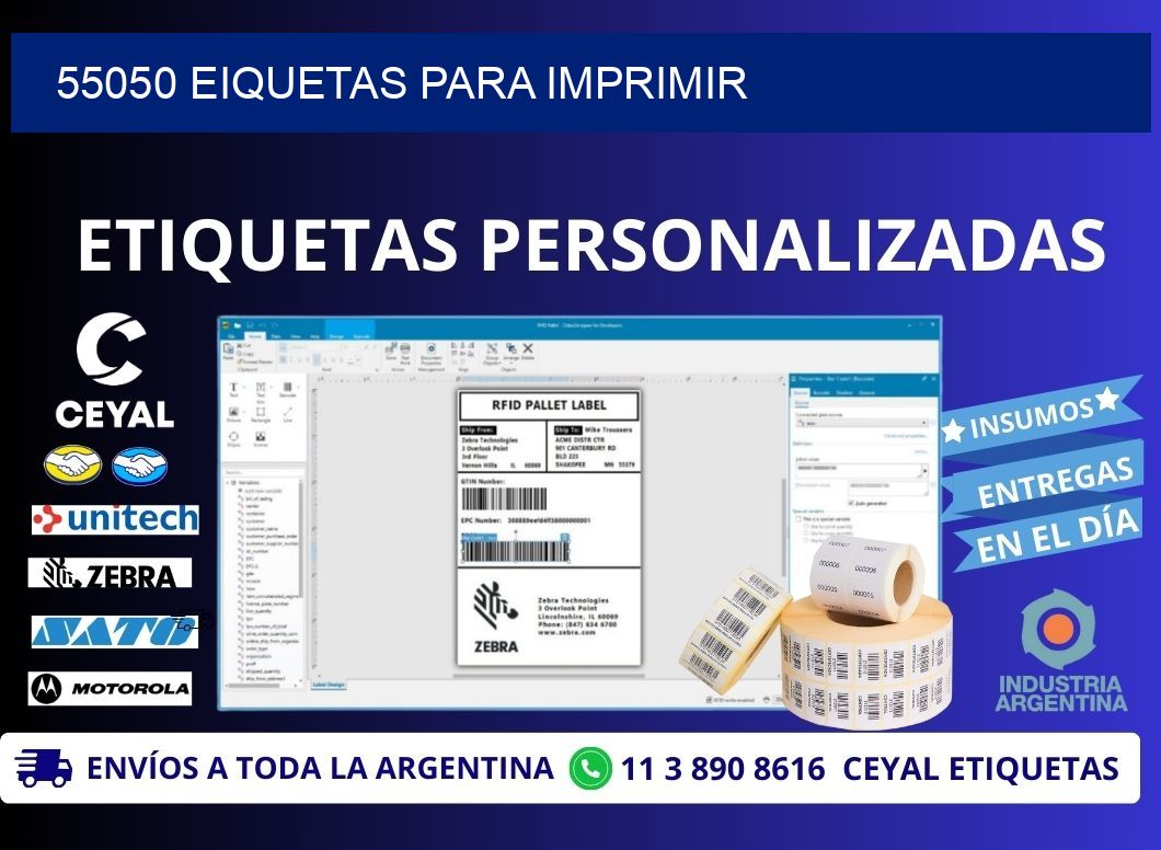 55050 EIQUETAS PARA IMPRIMIR